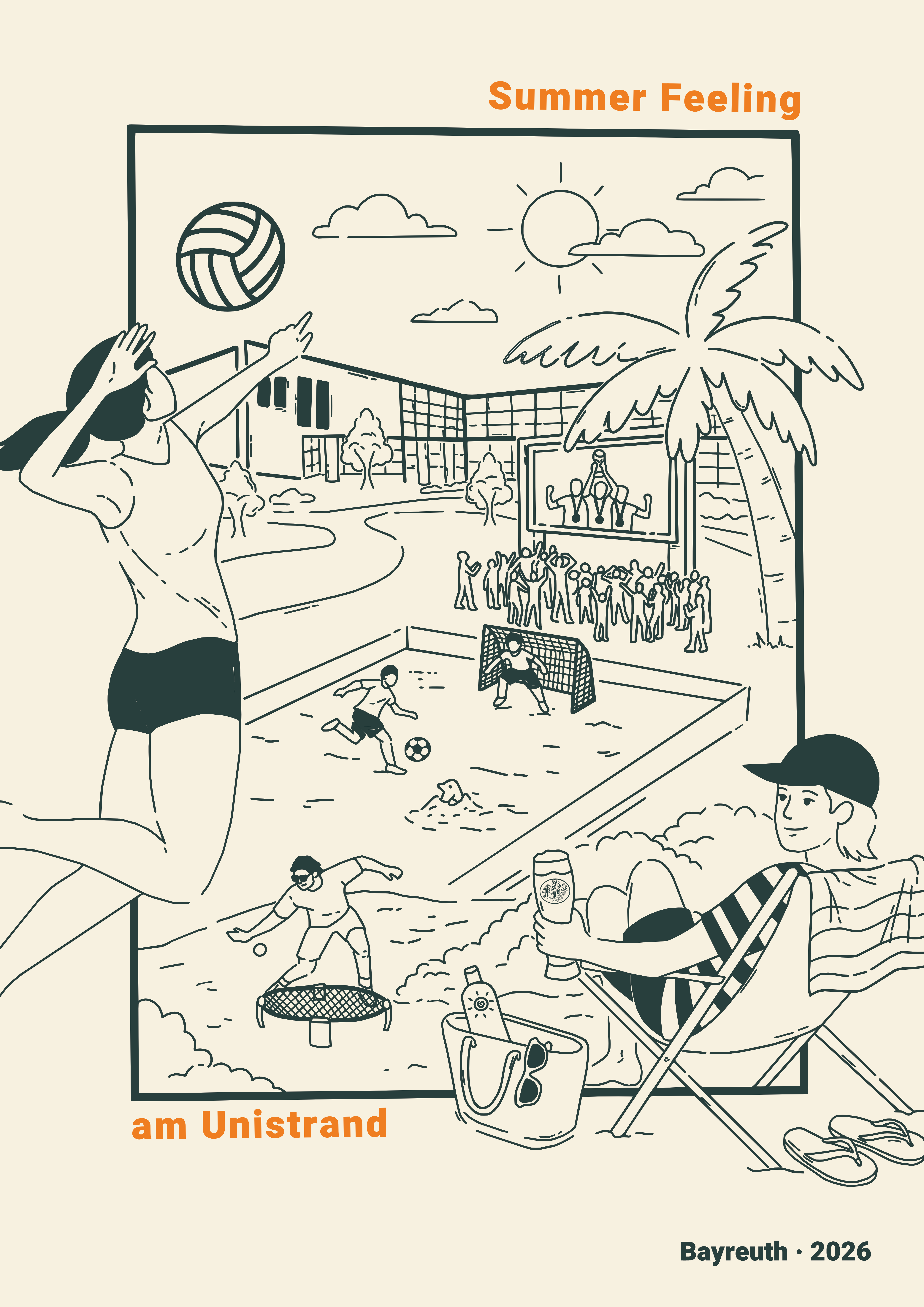 Bild Unistrand Poster